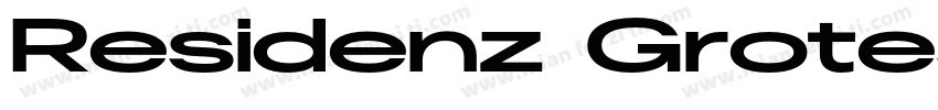 Residenz Grotesk Expanded Bold字体转换
